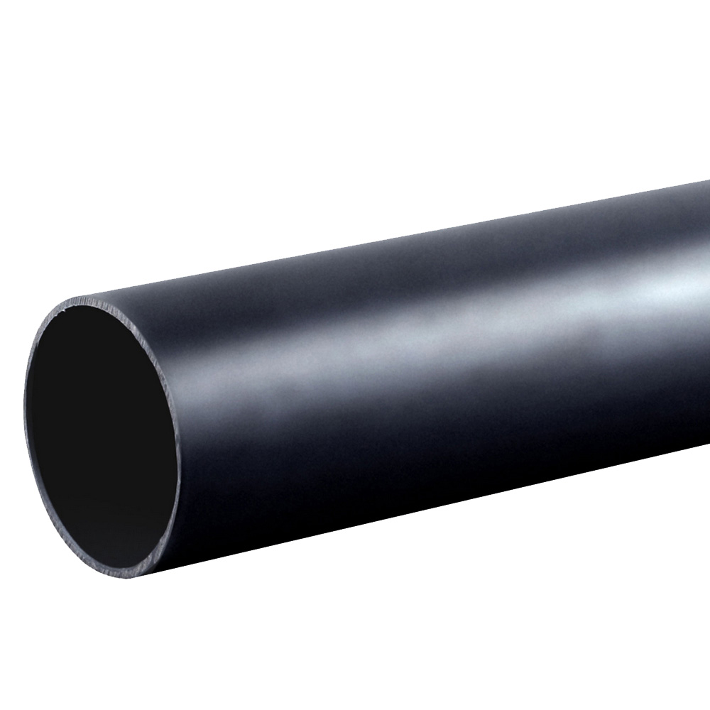 1/2 in A53 Standard Continuous Weld Plain End Pipe, Black