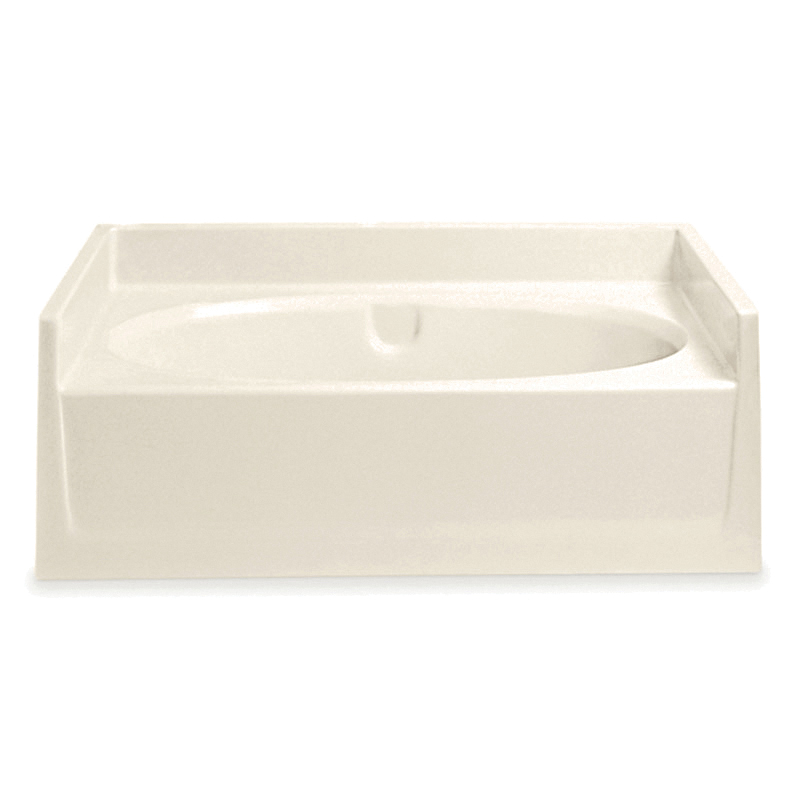Aquatic 2603ot Al Everyday 1 Piece Integral Skirted Bathtub Bath Therapy Type Soaking Oval 60 In W Rear Center Drain Gel Coated Almond Domestic First Supply