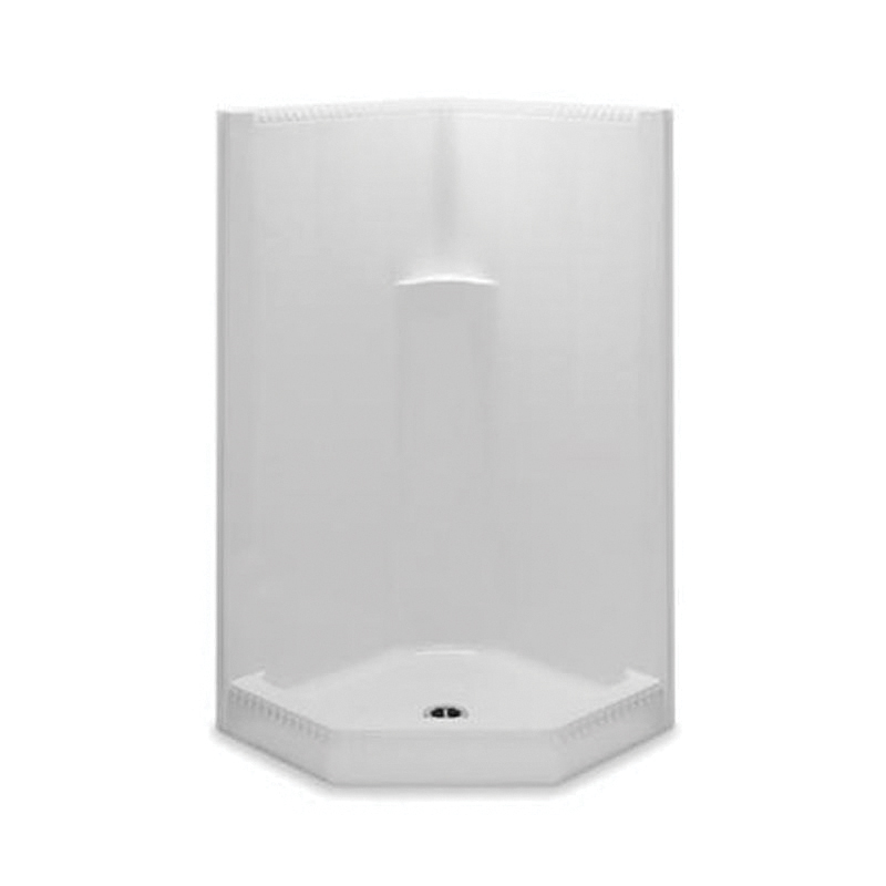 Aquatic 13nac Wh Everyday 1 Piece Shower Stall 38 In W X 38 In D Domestic First Supply