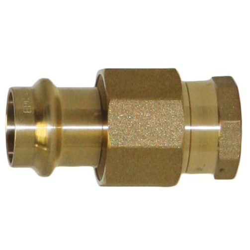 ApolloPRESS® 8733-3 Female Union, Lead Free Brass, Small Diameter, PxFPT, 3/4x3/4