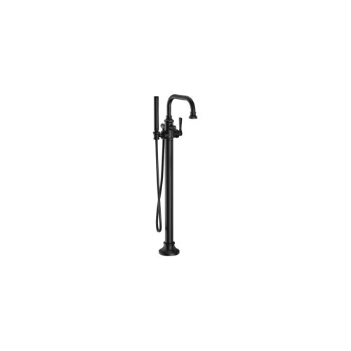 Moen S44507bl Colinet 1 Riser Floor Mount Tub Filler Faucet 6 Gpm Flow Rate Matte Black 1 Handle Domestic Residential First Supply