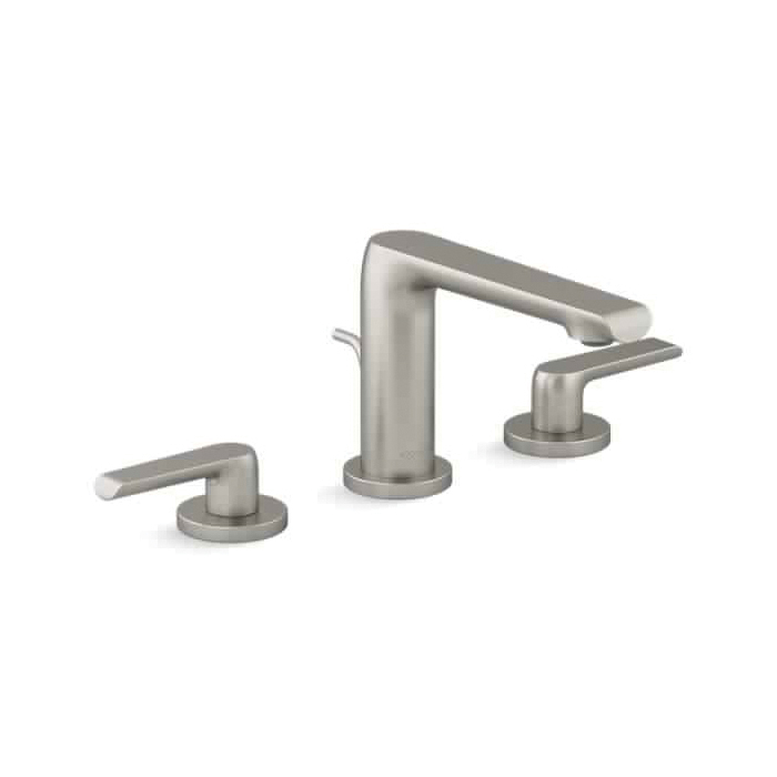 97352-4-BN Avid™ Widespread Bathroom Sink Faucet, Vibrant® Brushed Nickel, Touch-Activated Drain