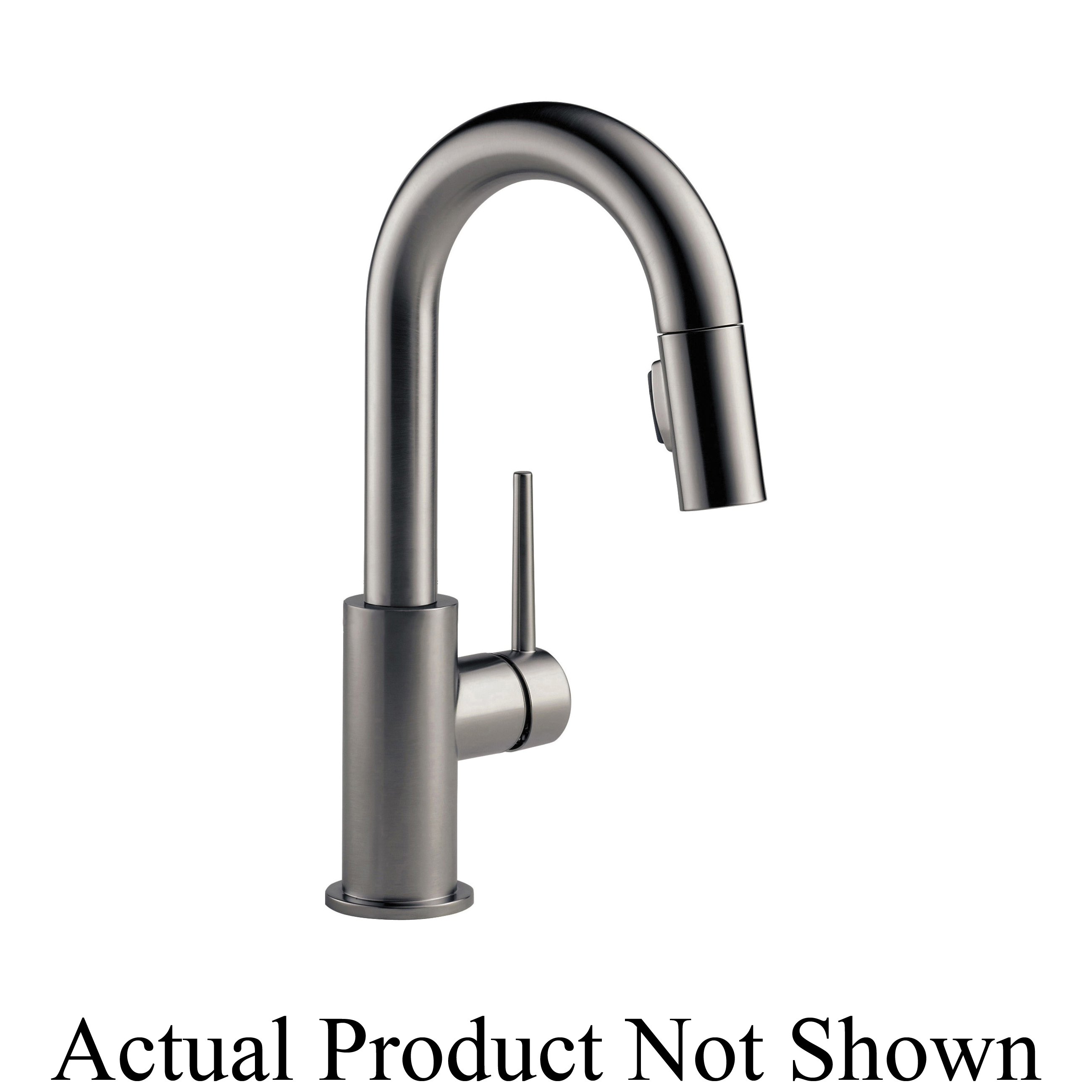 9959-KSLS-DST Trinsic® Pulldown Bar/Prep Faucet, Black/Stainless Steel