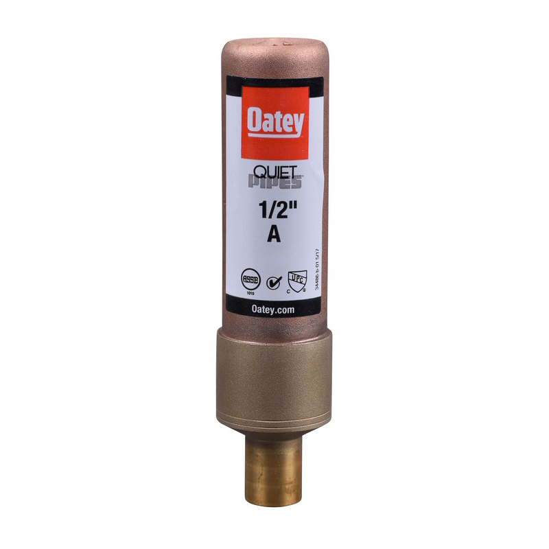 Oatey® 34499 Quiet Pipes® Straight Hammer Arrestor, 1/2 in Male Sweat