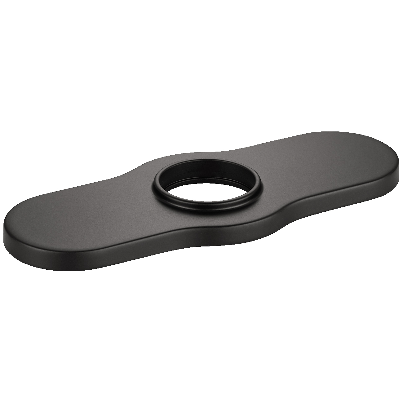 04778670 Joleena 6 in. Base Plate for Single-Hole Faucets, Matte Black