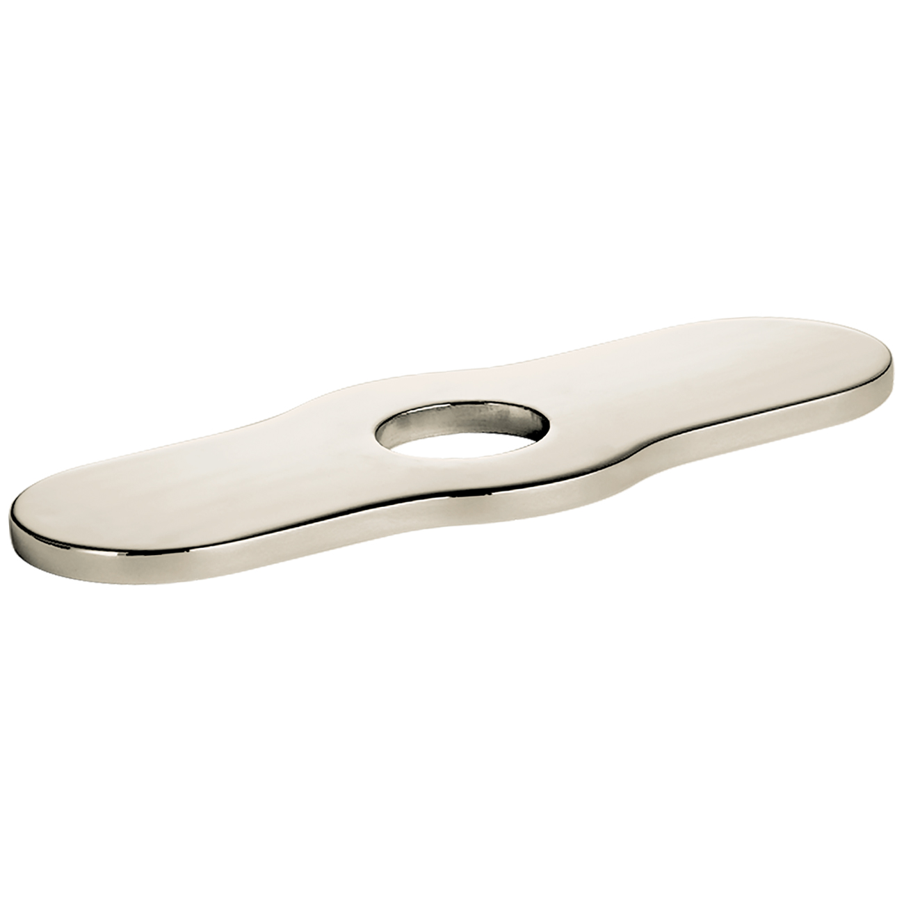 04778830 Joleena 6 in. Base Plate for Single-Hole Faucets, Polished Nickel