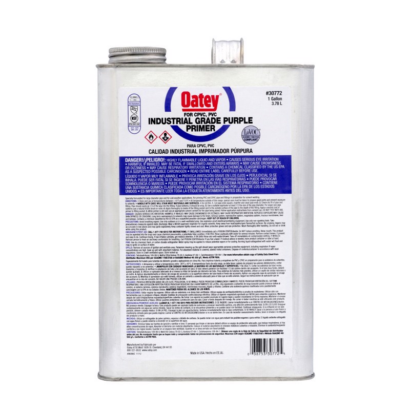 Oatey® 30772 Industrial Grade Primer, 1 gal, Purple First Supply