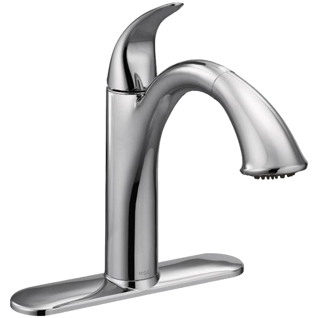 Moen® 7545C Camerist® Kitchen Faucet, 1.5 gpm, 1/3 Faucet Holes, Chrome