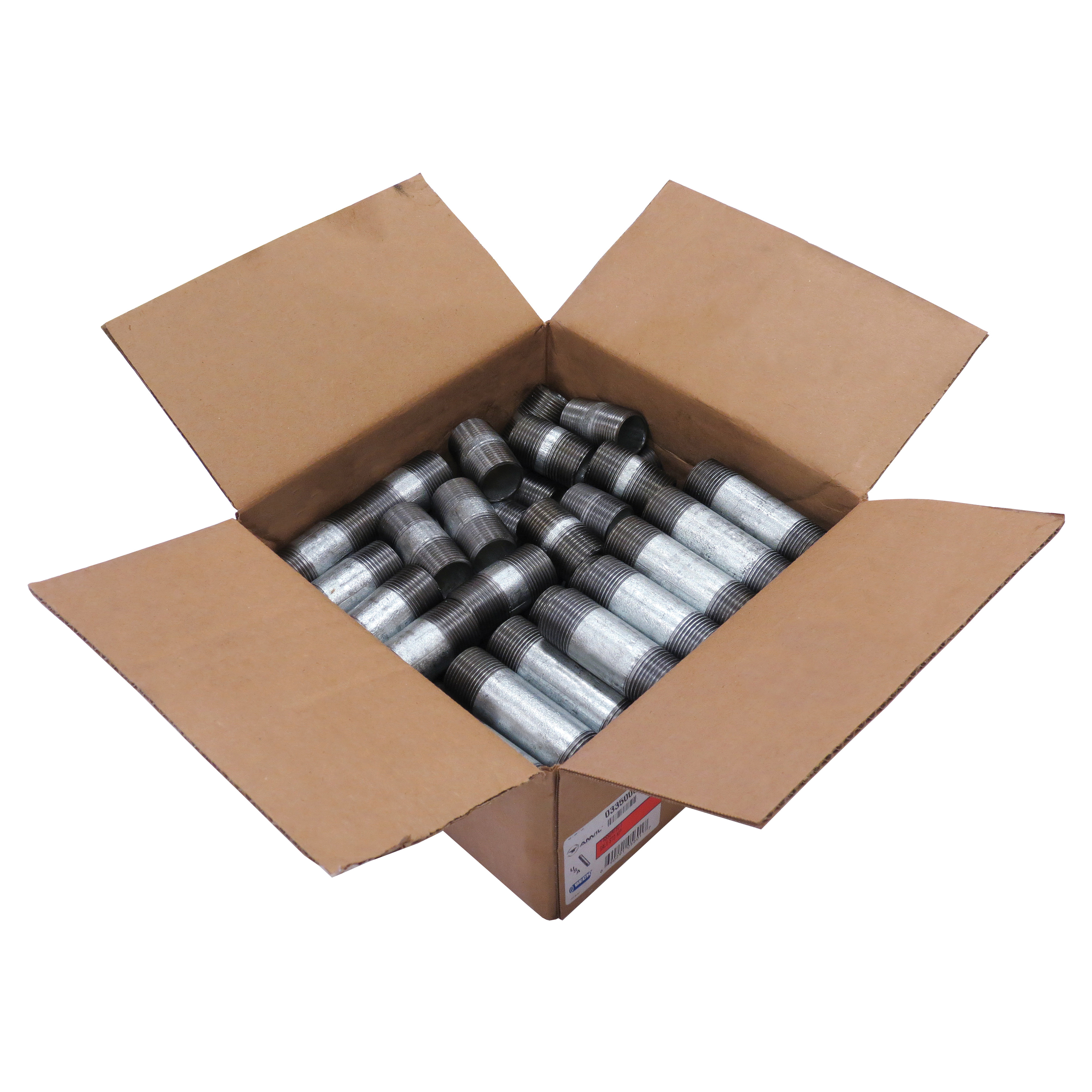 0335001202 FIG 343 Pipe Nipple Assortment, 1-1/2 in Carbon Steel, Hot Dipped Galvanized
