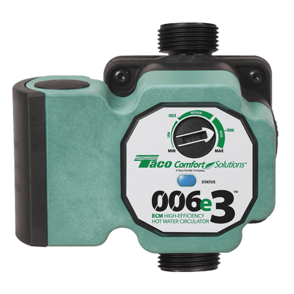 006e3 ECM 3-Speed High-Efficiency Hot Water Circulator