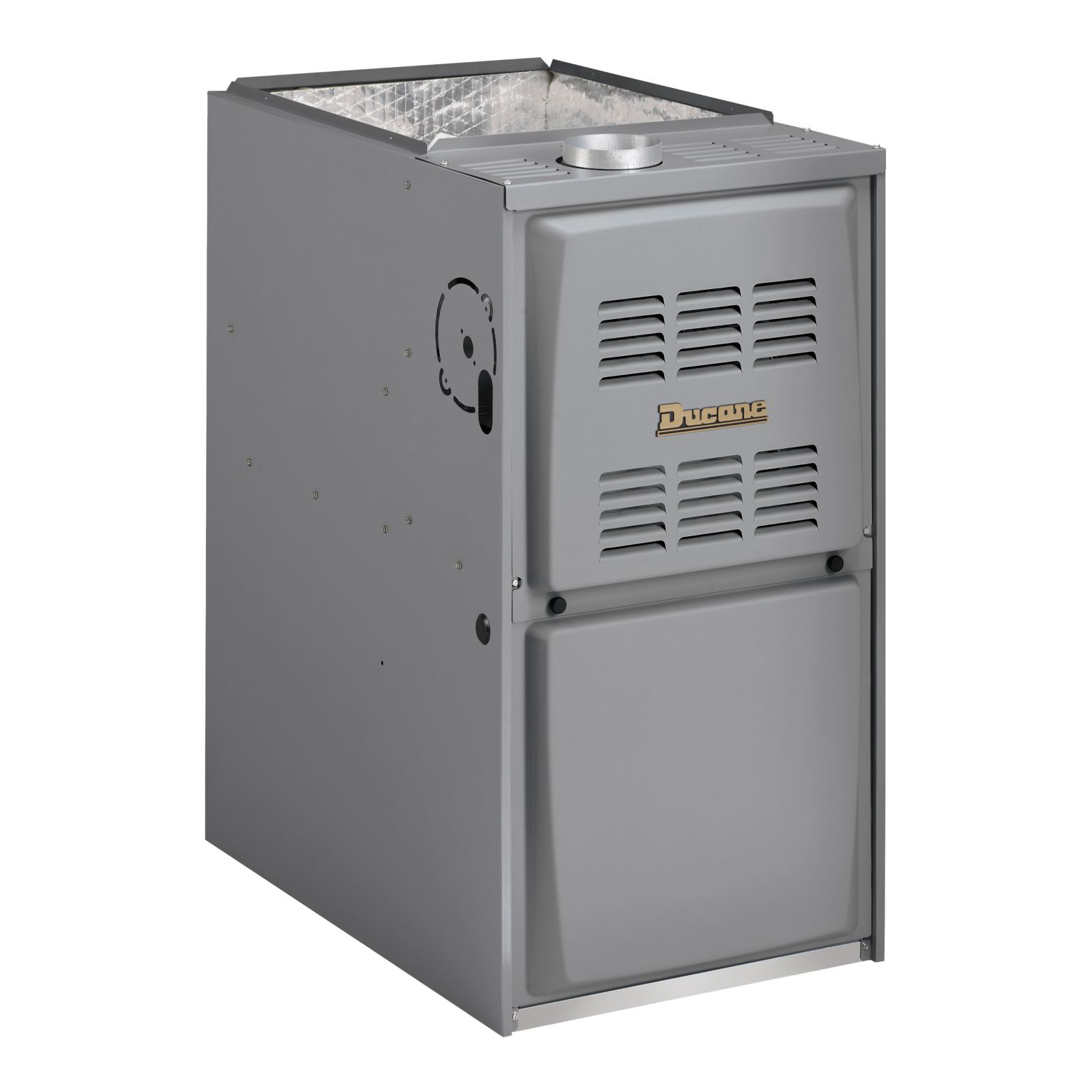 Ducane™ 67W20 80G1 1-Stage Upflow / Horizontal Gas Furnace, 70000 BTU/hr Input, 54000 BTU/hr Output, 120 V, AFUE Rating: 80%, 800 cfm