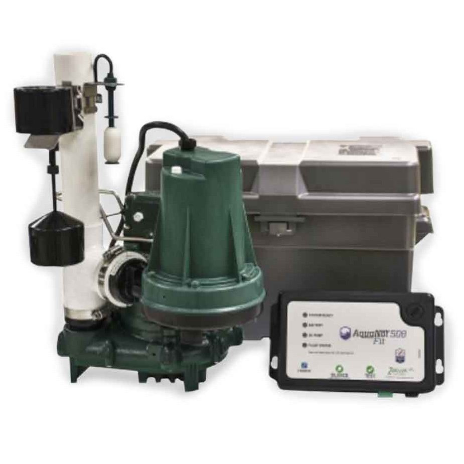 Zoeller® 5080008 Aquanot Active 12V/DC Backup Sump Pump System with Z