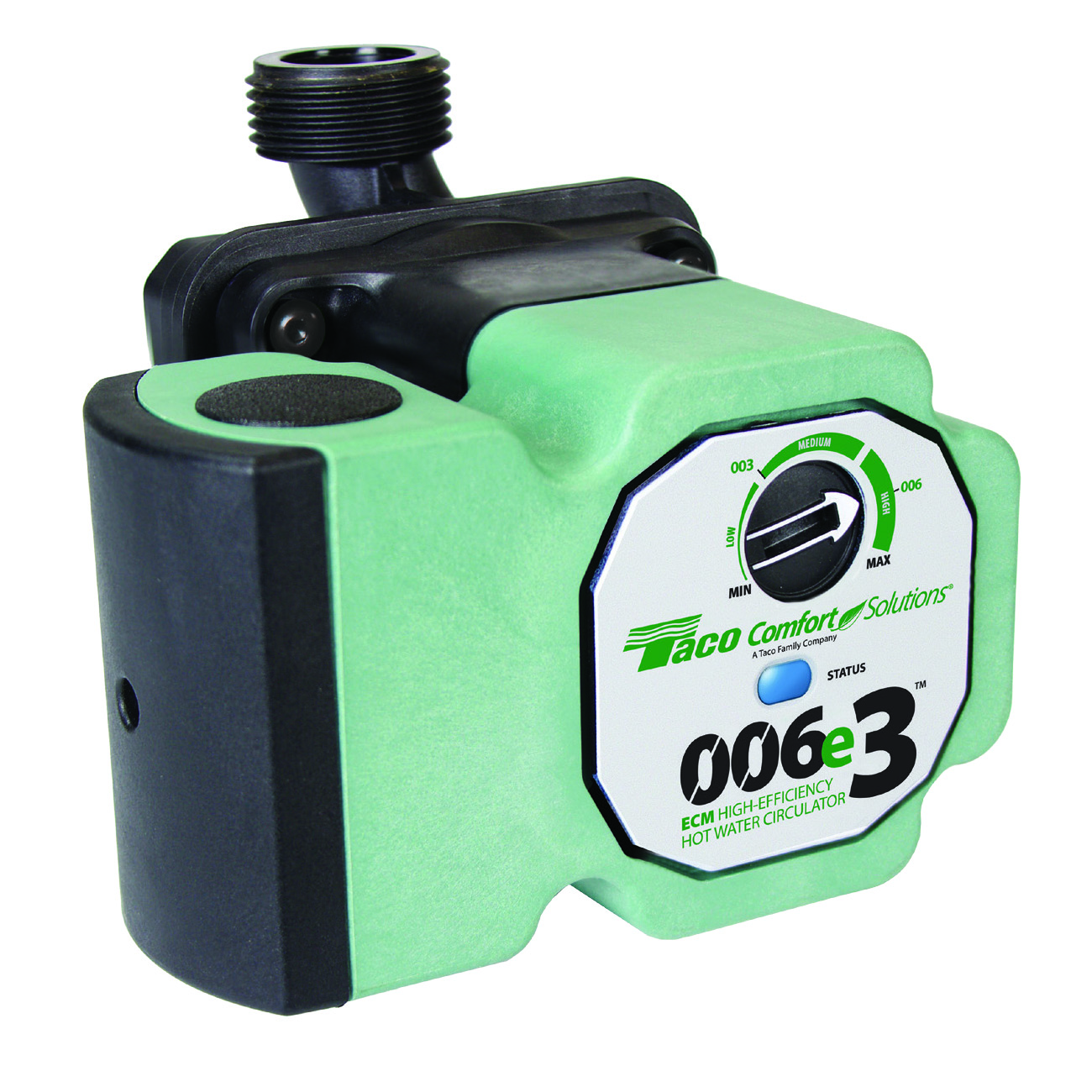 006E3LC ECM High-Efficiency Hot Water Circulation Pump with 6 ft Cord