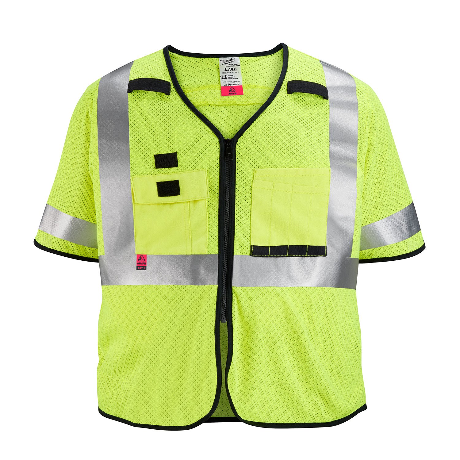 Milwaukee® 48735221 AR/FR Cat. 1 Class 3 High Visibility Yellow Mesh