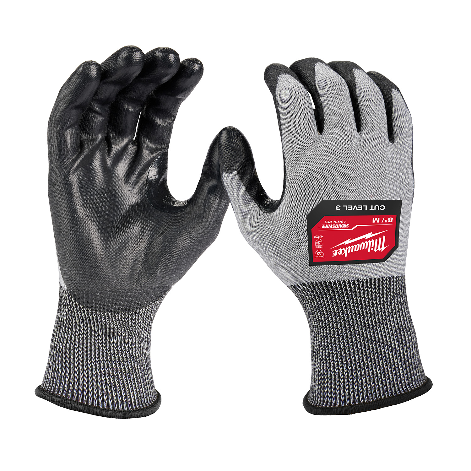 Milwaukee® 48738731 CutResistant Gloves, High Dexterity Polyurethane