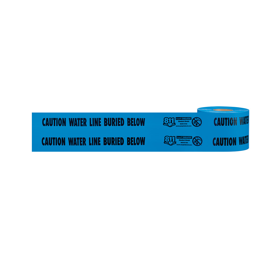 Milwaukee® 22-020 Barricade Tape, Blue, 1000' L x 6" W, Caution Water ...