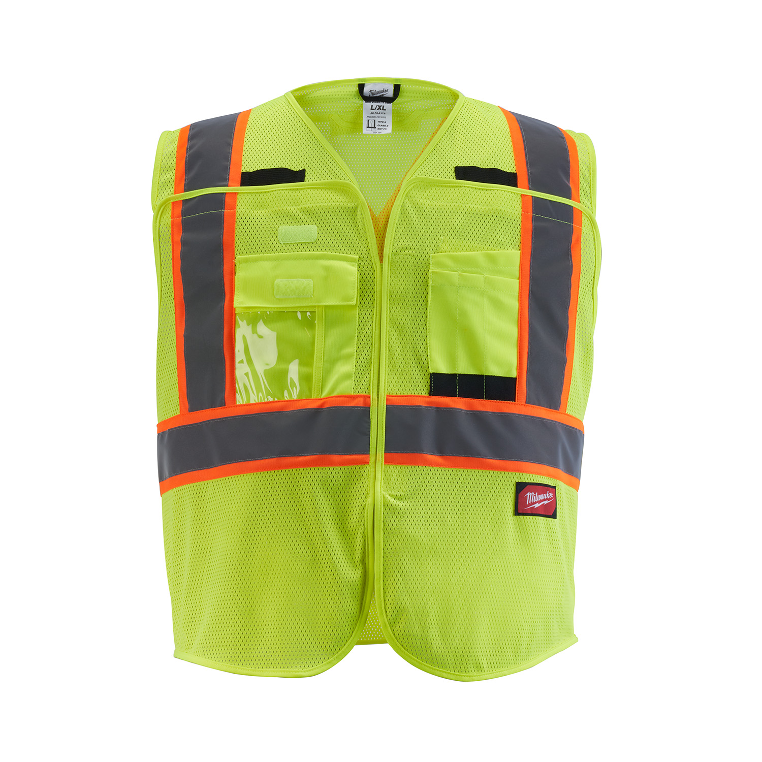 Milwaukee® 48735173 Breakaway Mesh Safety Vest, 2XL/3XL, HiViz
