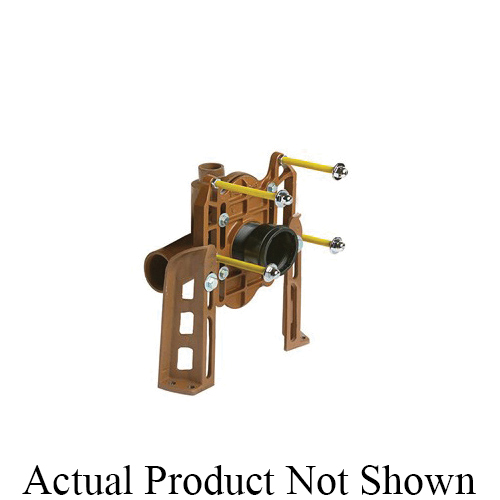 0115DY (-M12) Double Hi-Set Horizontal Fitting Adjustable Fixture Support, For Use w/ Deep Rough-In Elevated Siphon Jet Water Closets and Wheelchair Users, No-Hub Outlet
