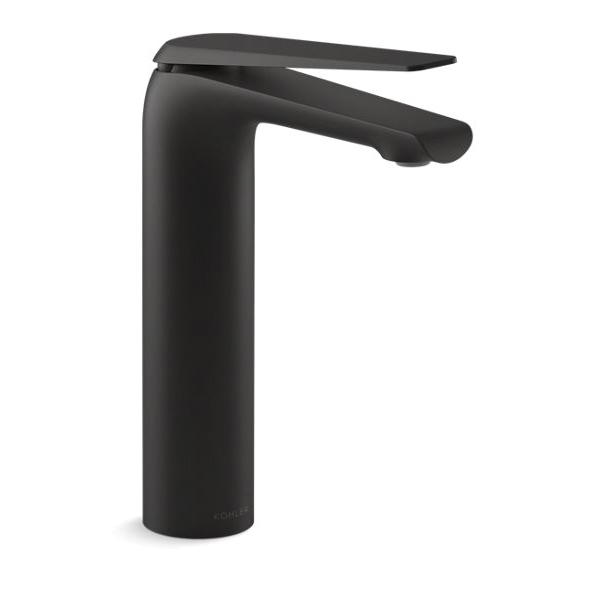 Kohler® 97347-4N-BL Avid® Bathroom Sink Faucet, 0.5 gpm Flow Rate, 8 in H Spout, 1 Handle, 1 Faucet Hole, Matte Black