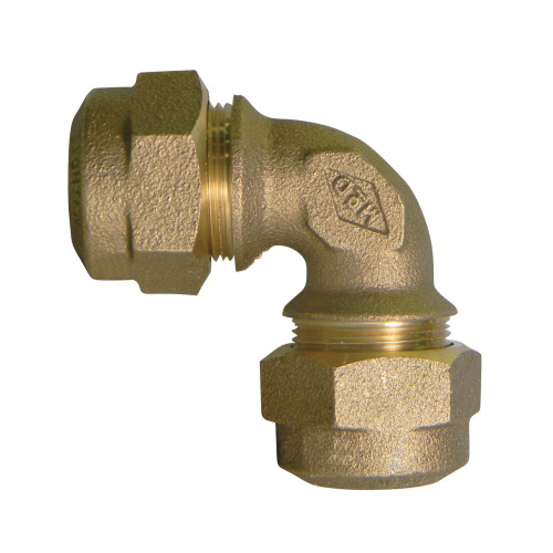 A.Y. McDonald 5182-098, 74761Q 1 1/2 1/4 Bend, 1-1/2" Nominal, Q CTS Compression End Style, Brass