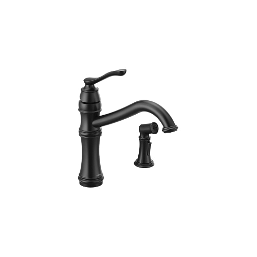 Moen® 7245BL Belfield™ Kitchen Faucet, 1.5 gpm Flow Rate, Matte Black