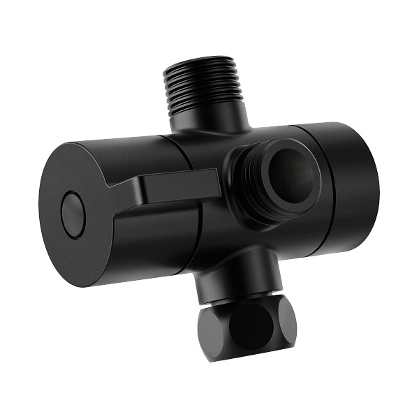 Moen® CL703BL Shower Arm Diverter, 1/2 in IPS, Metal, Matte Black
