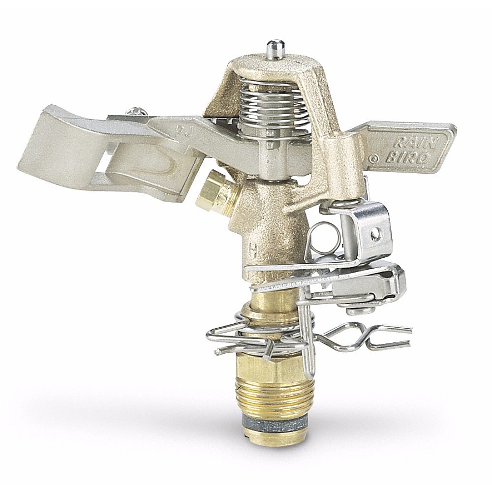 A3290110 25BPJADJ10 Impact Adjustable Sprinkler, Full/Part Circle Spray, Brass - Bulk