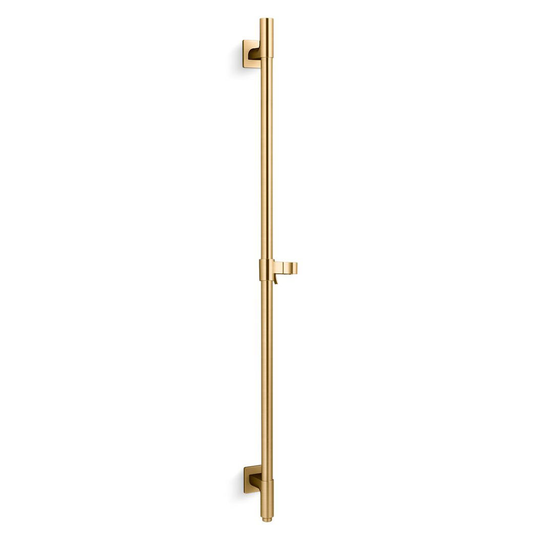 98344-2MB Awaken® 36" Deluxe Wall Mount Slidebar w/ Integrated Water Supply, Vibrant® Brushed Moderne Brass