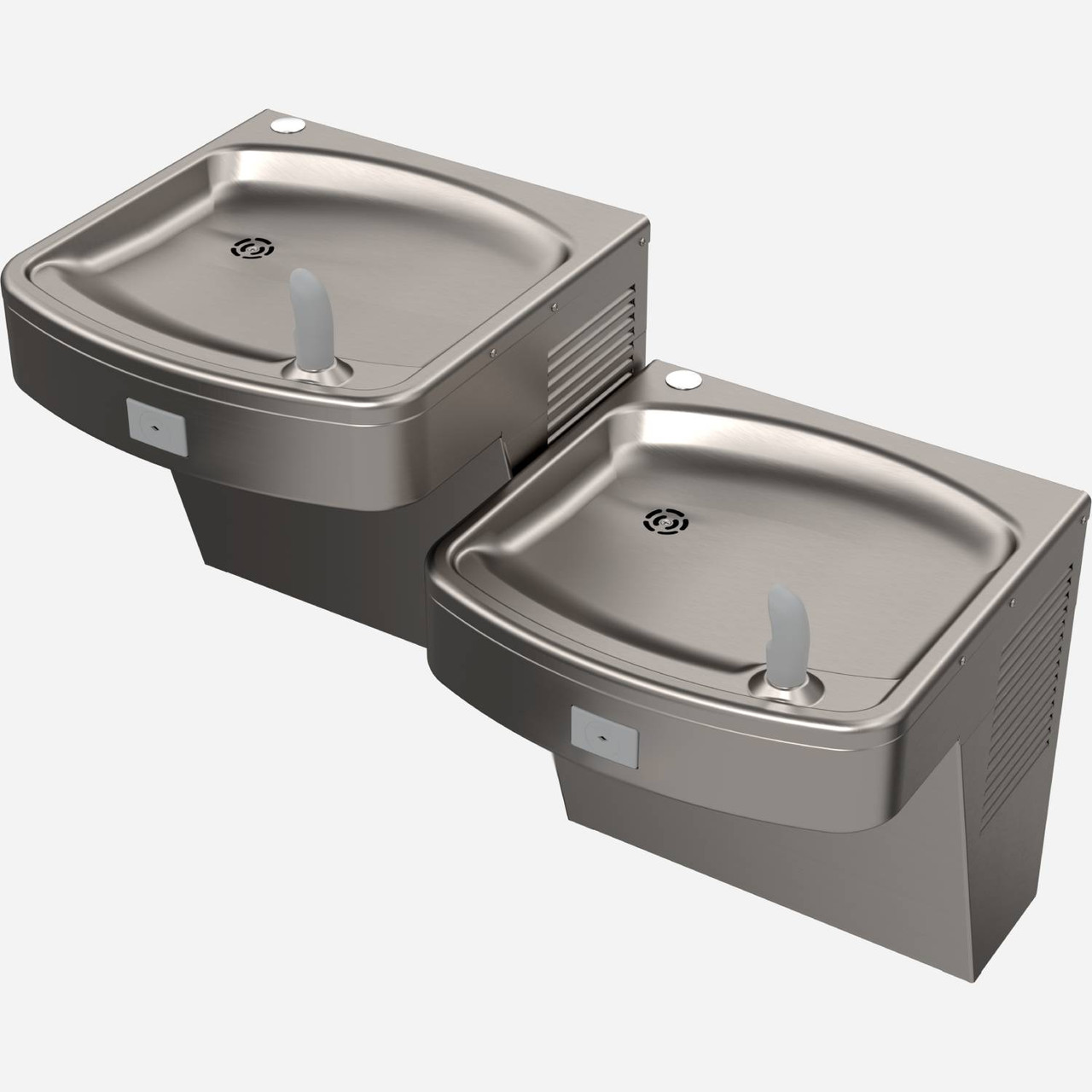 A172408FUG Wall Mounted ADA Bi-Level Water Cooler, 8 GPH Refrigeration, Stainless Steel Finish, Flexible Bubbler