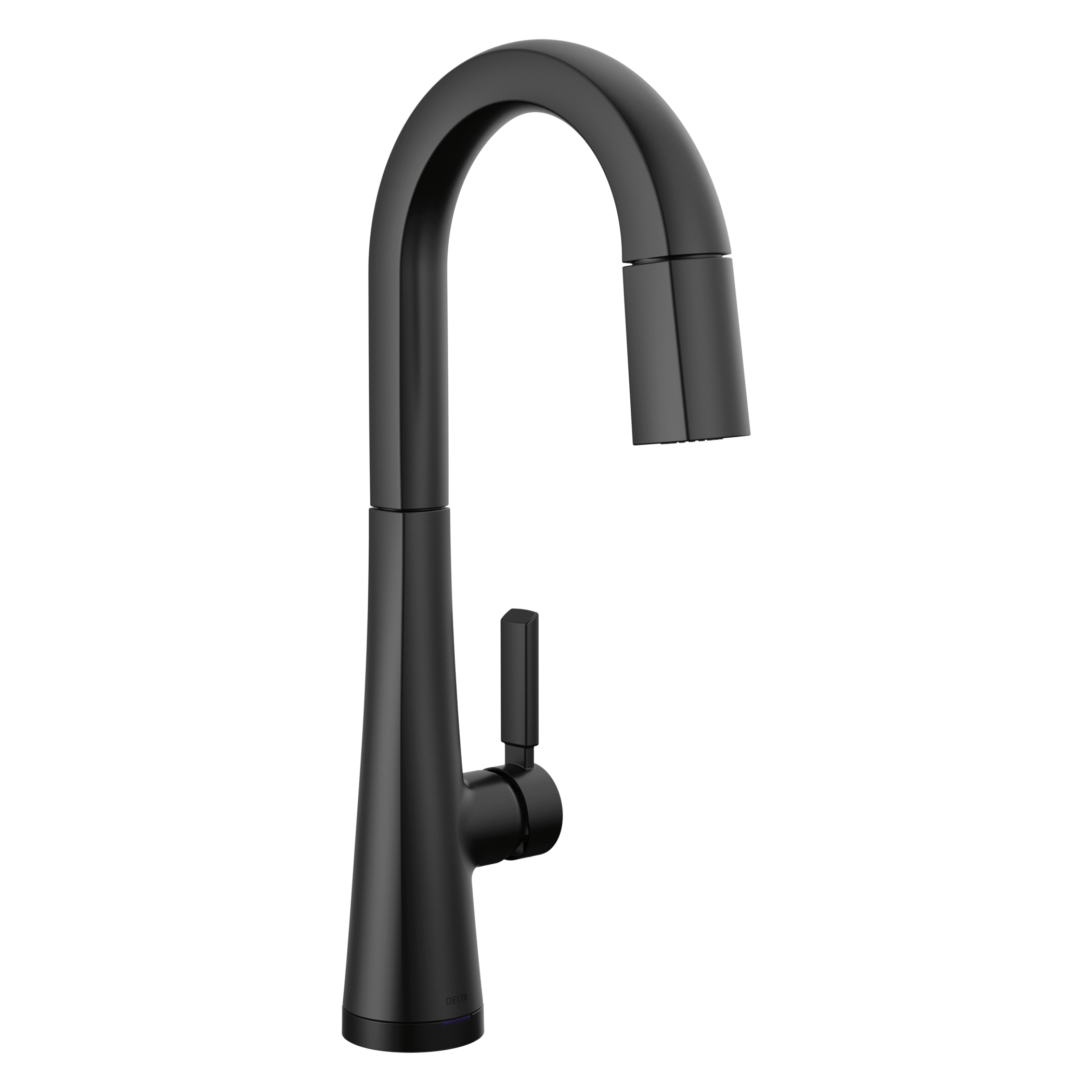 9991T-BL-DST Pull-Down Bar/Prep Faucet With Touch2O® Technology, Monrovia™, 1 Handle, 1.8 gpm, Matte Black