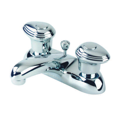 Gerber® Hardwater™ 53-120 Bathroom Faucet, Chrome Plated, 2 Handles, Metal Pop-Up Drain, 1.5 gpm