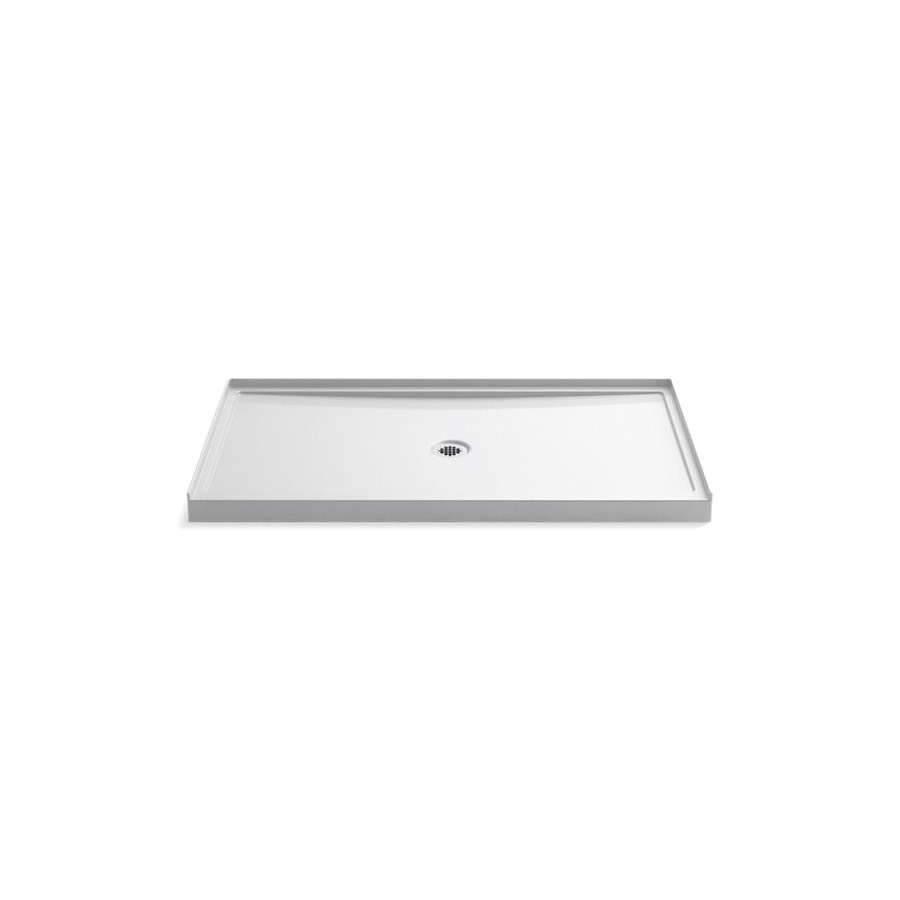 Kohler® 86490 1Piece Single Threshold Shower Base, Rely®, White