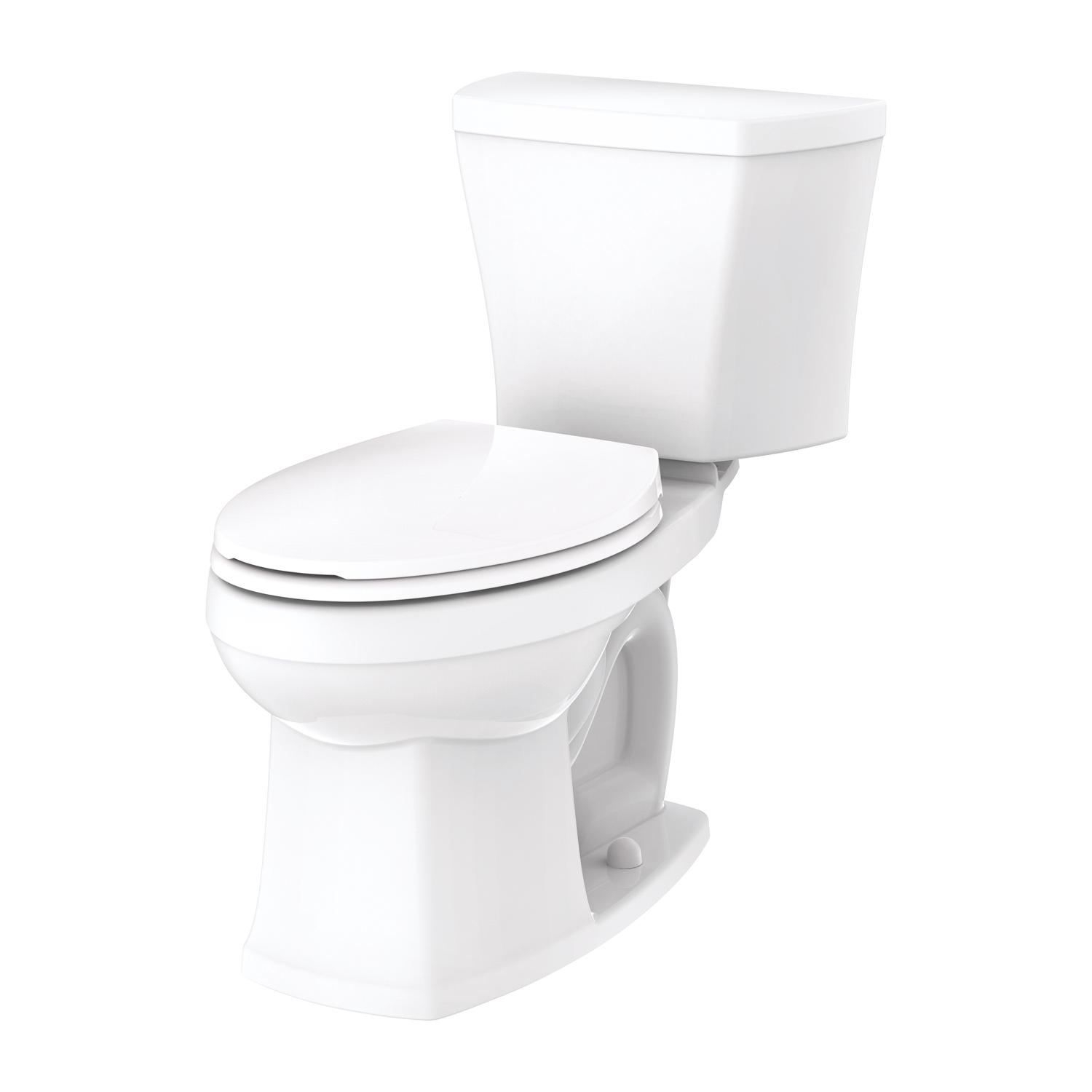 GAV31862 Toilet Bowls, Avalanche, White, Elongated Shape, 12 in Rough