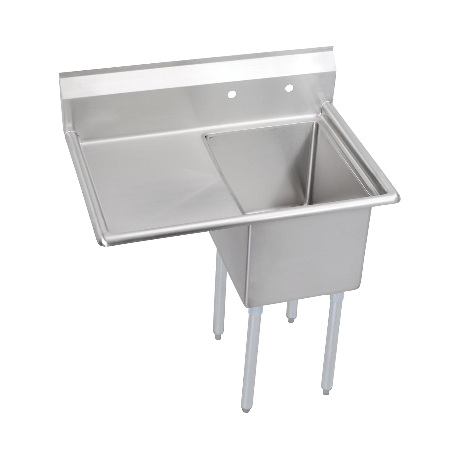 E1C20X20L20X Economy Scullery Sink, Floor Mount, 18 ga Stainless