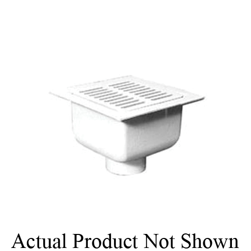 Zurn® Z19204NLKC Z1920KC SaniFlor Receptor, 4 in Drain Opening, 20