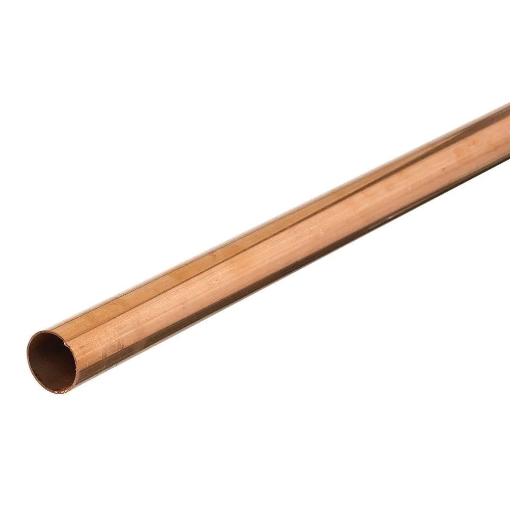 ACR Tubing, 1-3/8 in OD x 20 ft L, Straight, Copper Tube, 0.055 in Thk Wall, Seamless