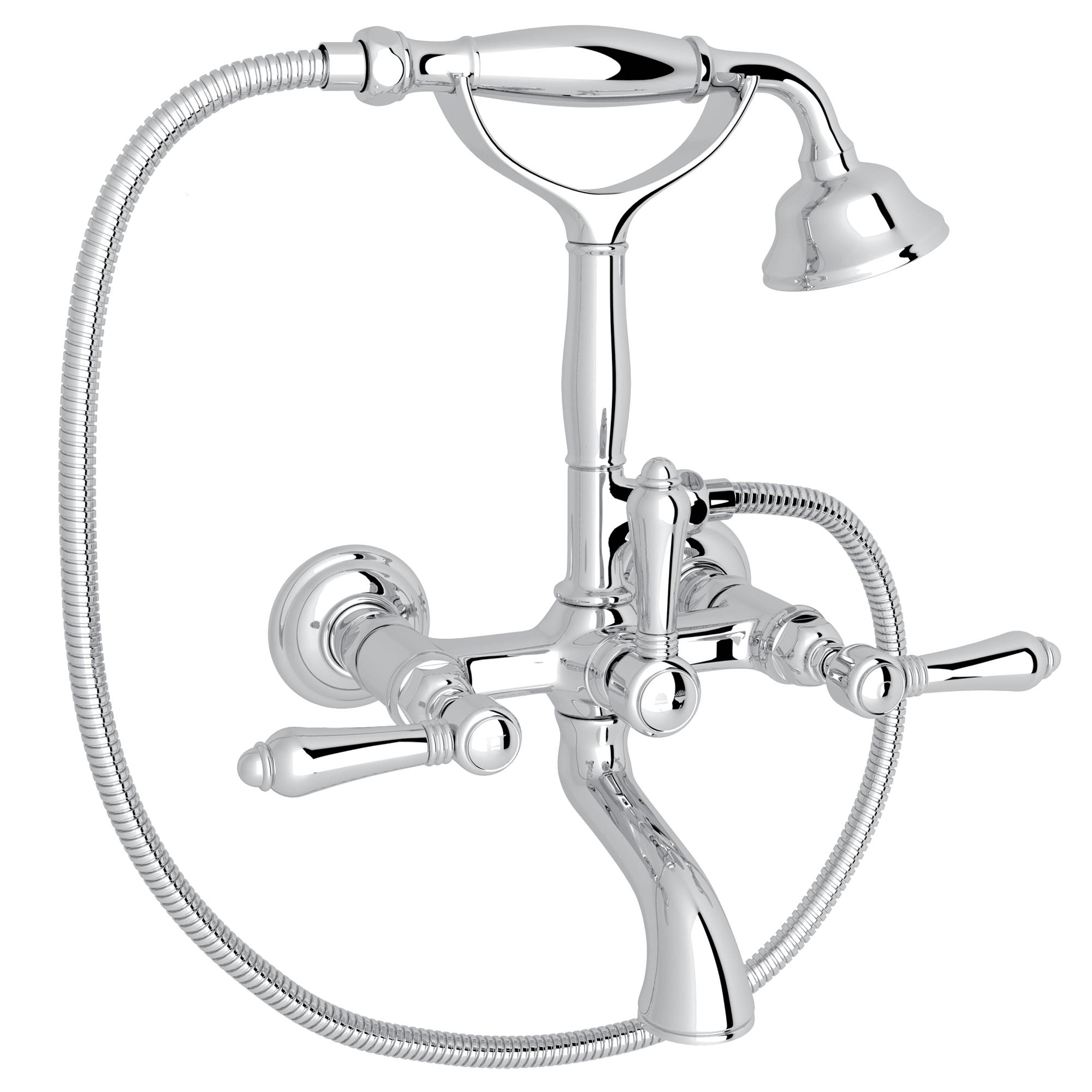 Rohl® A1401LMAPC Rohl Multiple Collections Traditional Low Level Single Tub Filler, Polished Chrome
