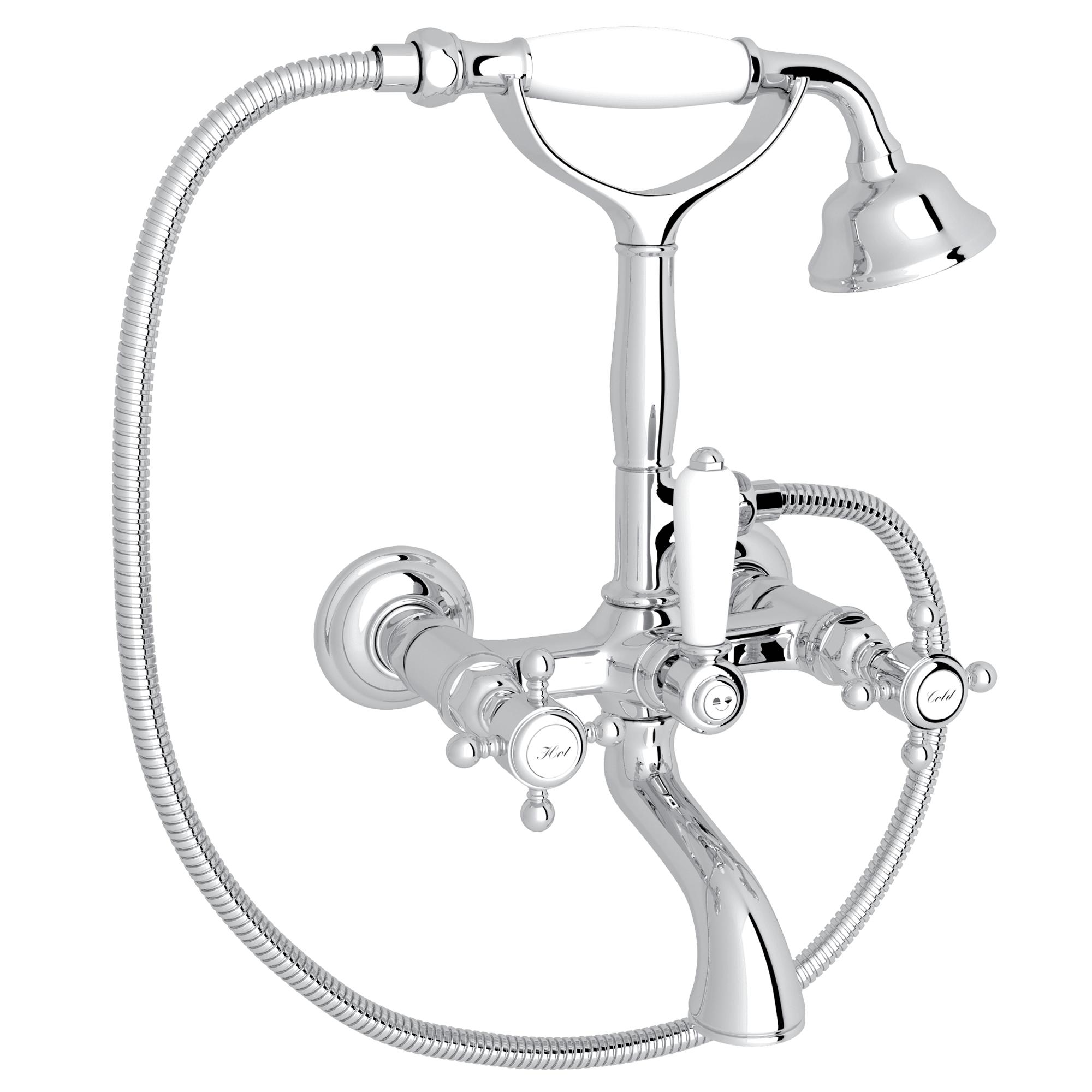 Rohl® A1401XMAPC Rohl Multiple Collections Traditional Low Level Single Tub Filler, Polished Chrome