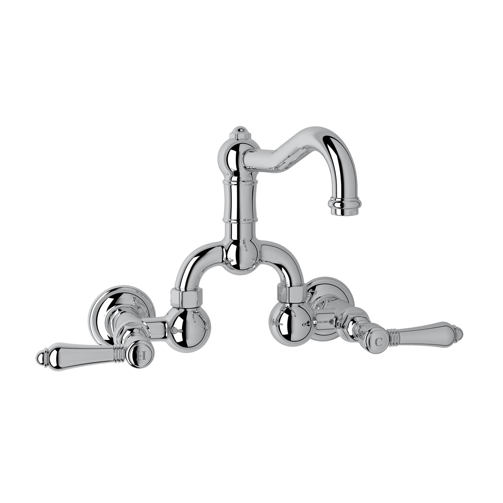 Rohl® A1418LMAPC-2 Acqui Traditional Bathroom Faucet, 1.2 gpm, 8 in Center, Polished Chrome