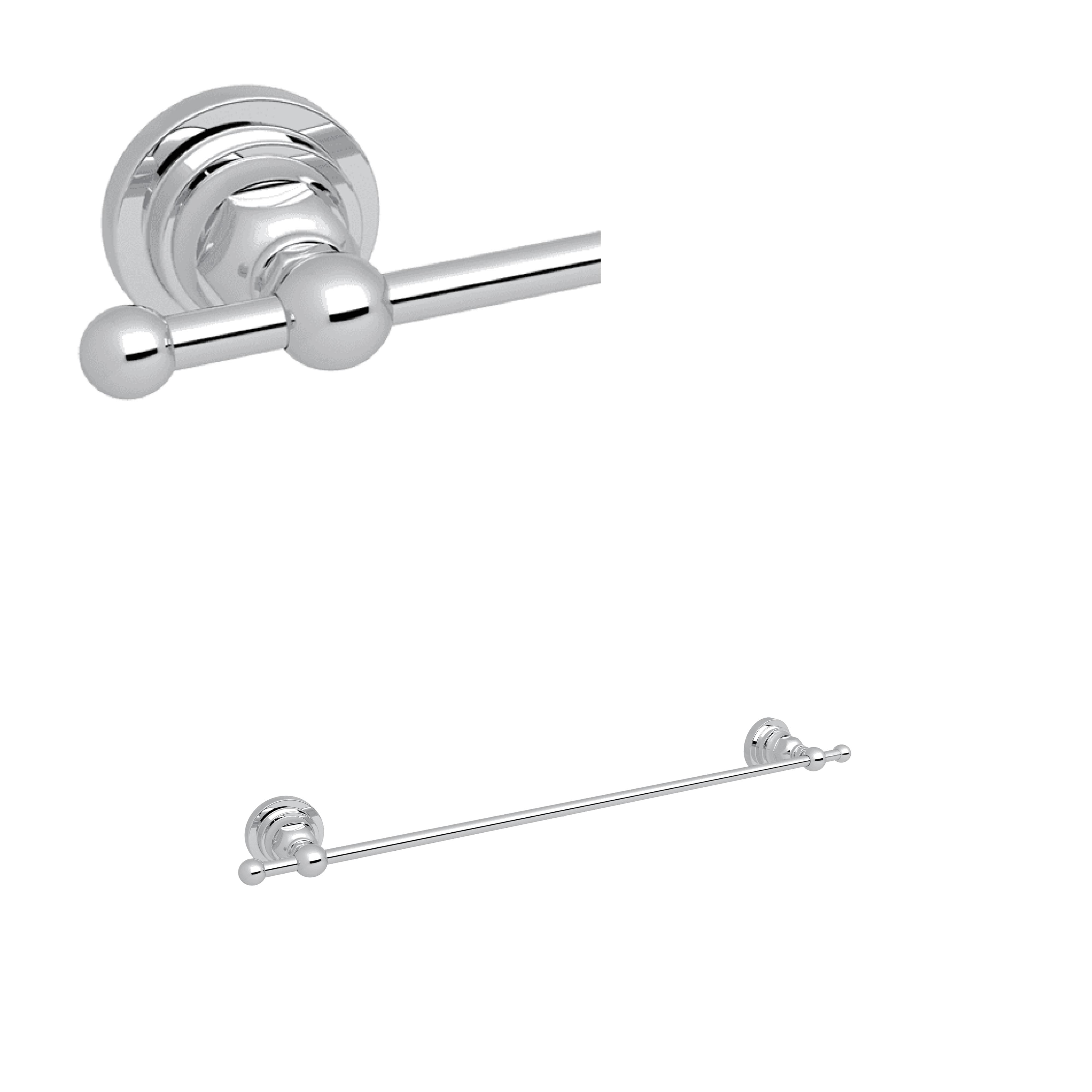 Rohl® A1484LIAPC San Giovanni Transitional Towel Bar, 18 in L, Polished Chrome
