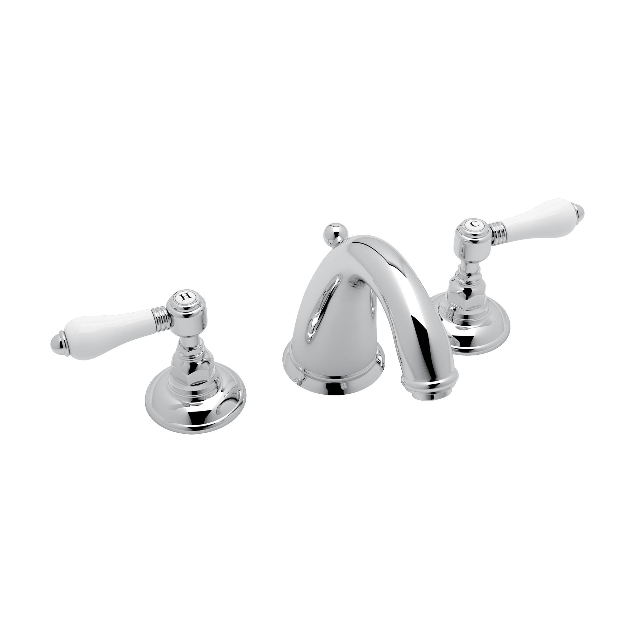 Rohl® A2108LPAPC-2 Viaggio Traditional Bathroom Faucet, 1.2 gpm, Polished Chrome