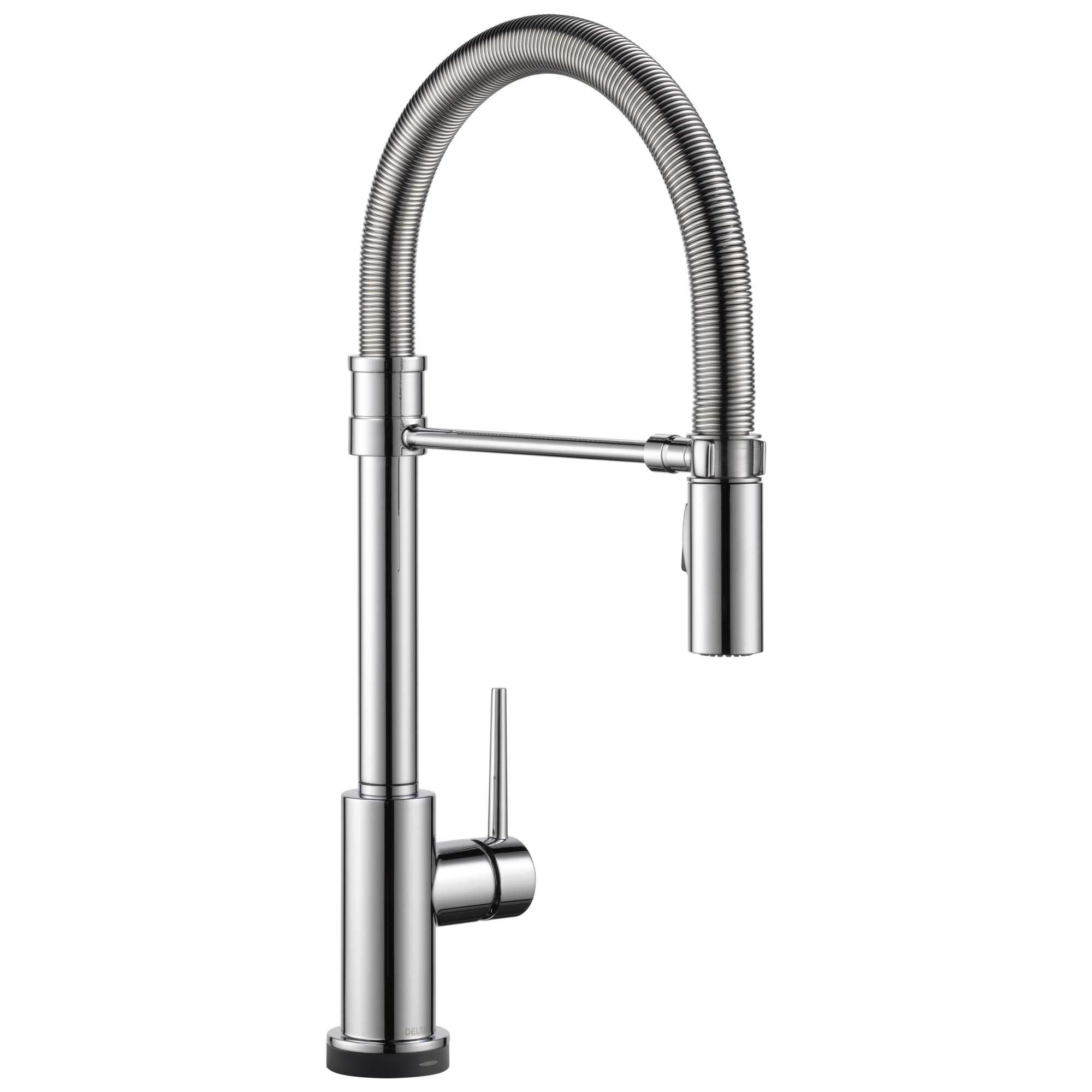 9659T-DST Pull-Down Kitchen Faucet With Spring Spout, Chrome Plated