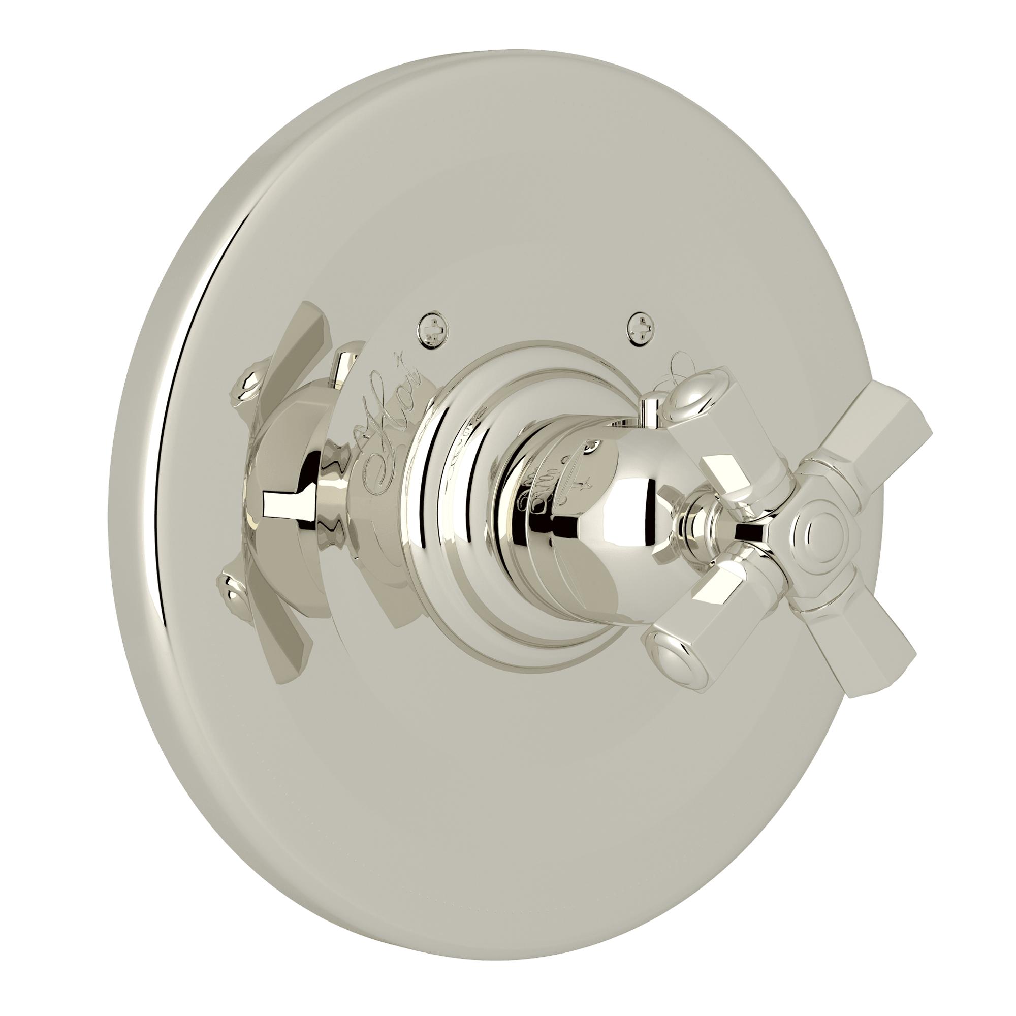 Rohl® A4814XMPN Transitional Round Thermostatic Shower, Polished Nickel