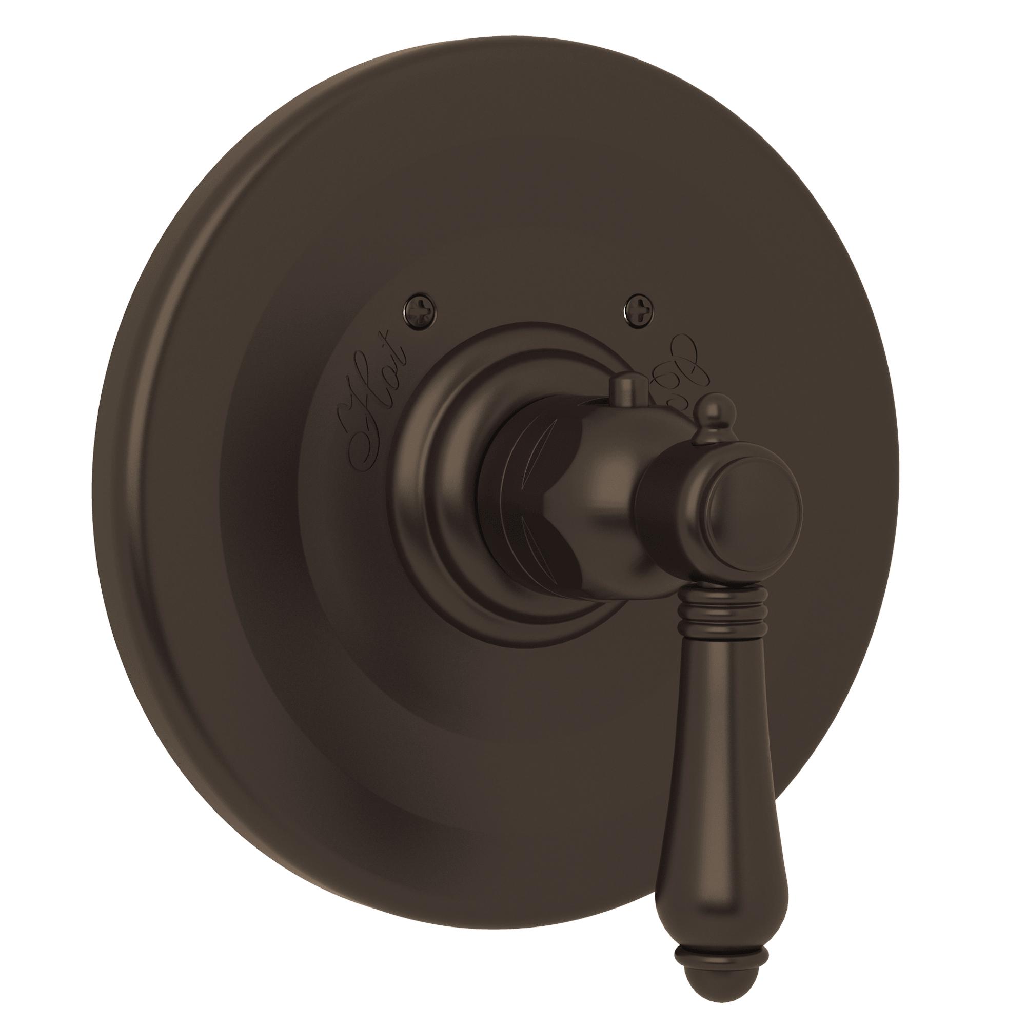Rohl® A4914LMTCB Traditional Round Thermostatic Shower, Tuscan Brass