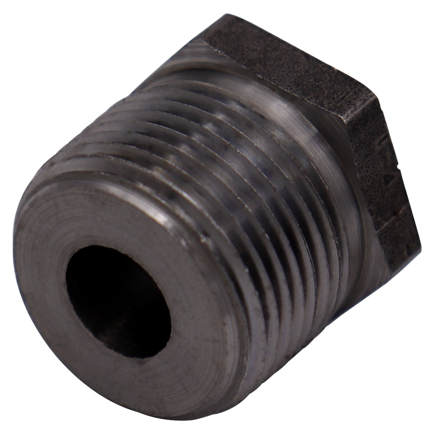 AB.050X013 Hex Head Pipe Bushing, Carbon Steel, 1/2x1/8 in, MNPTxFNPT, Black Oxide, Domestic