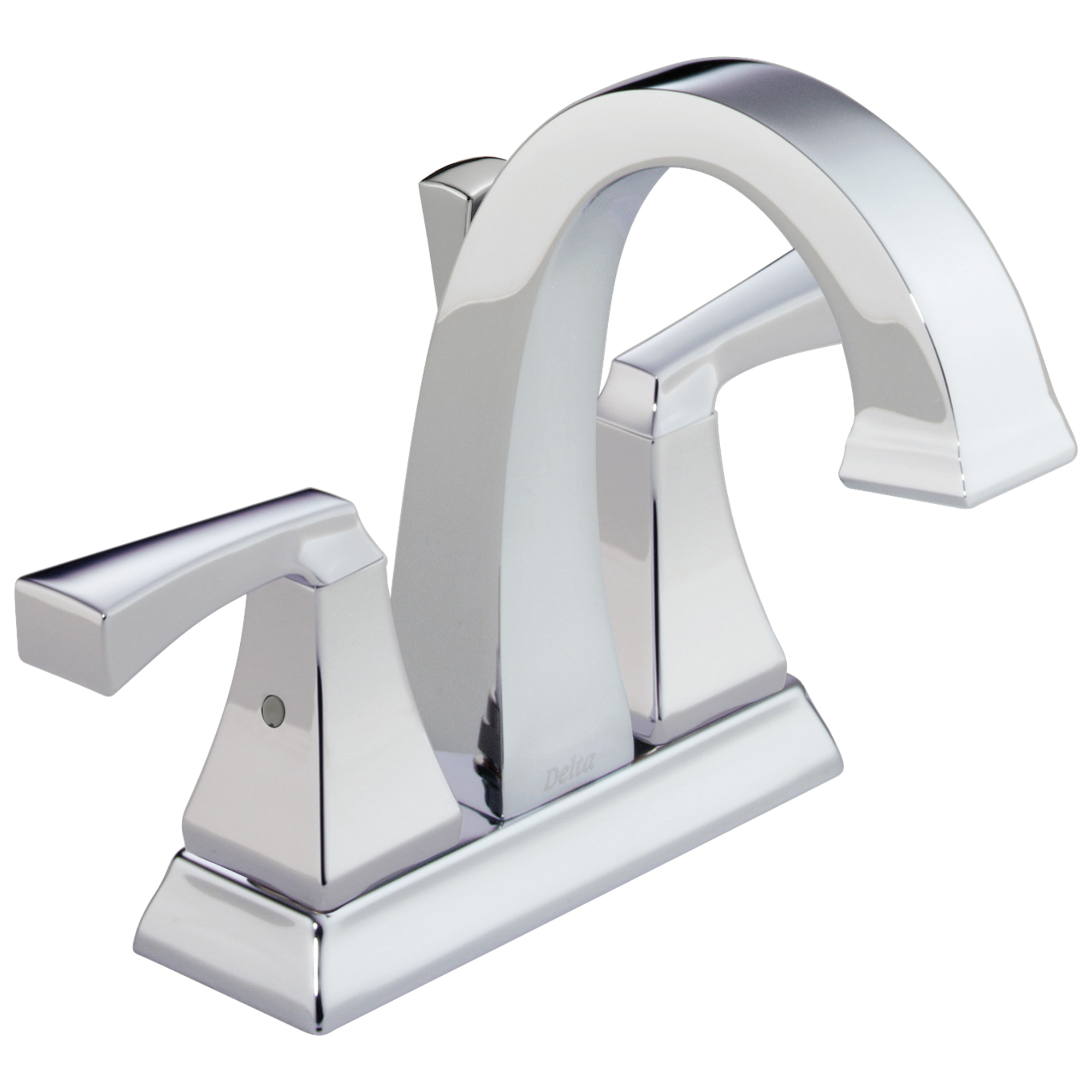 DELTA® 2551-MPU-DST Centerset Lavatory Faucet, Dryden™, Chrome Plated, 2 Handles, Metal Pop-Up Drain, 1.2 gpm