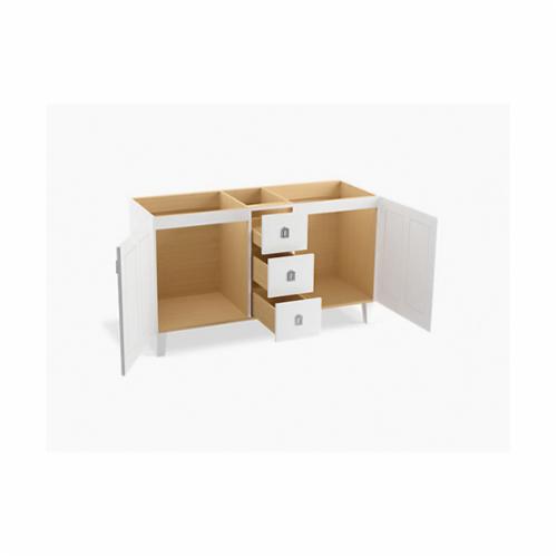 99537-LG-1WA Poplin® Bathroom Vanity Cabinet With Furniture Legs, Free Standing Mount, Linen White Cabinet