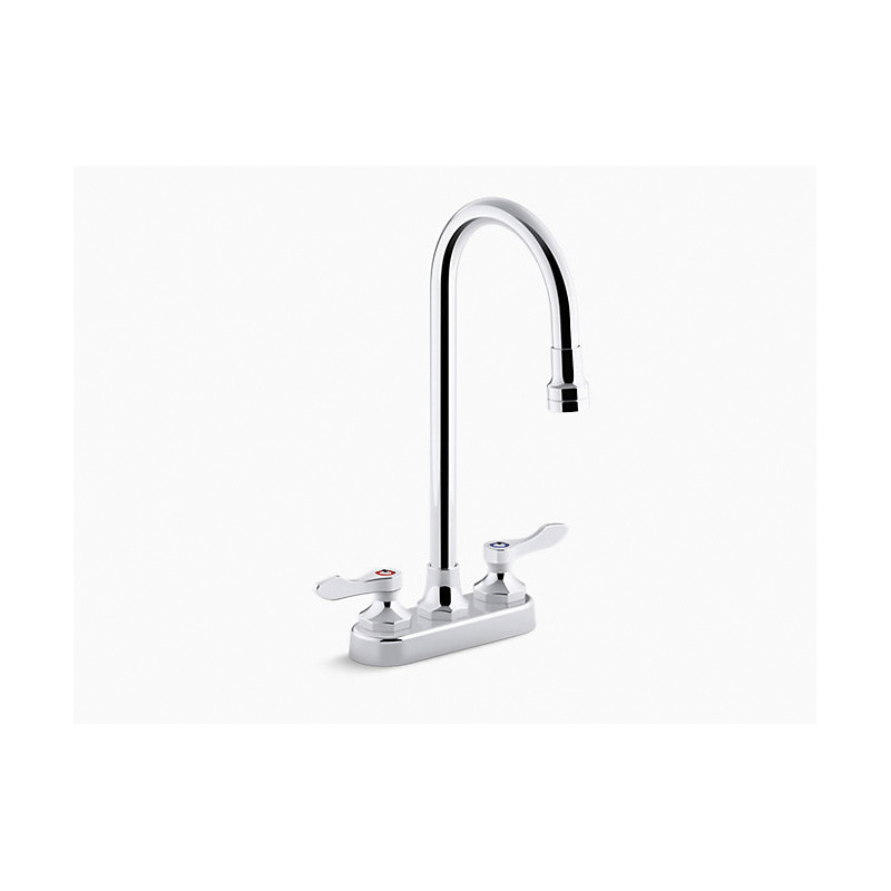 Kohler® K-400T70-4ANL-CP Centerset Bathroom Sink Faucet, Triton™ Bowe®, Polished Chrome, 2 Handles, 0.5 gpm