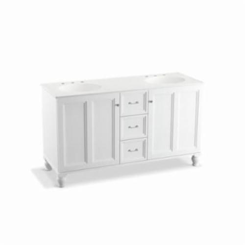 Kohler® 99524-LG-1WA Damask® Standard Vanity Cabinet With Furniture Leg, Freestanding Mount, Linen White Cabinet