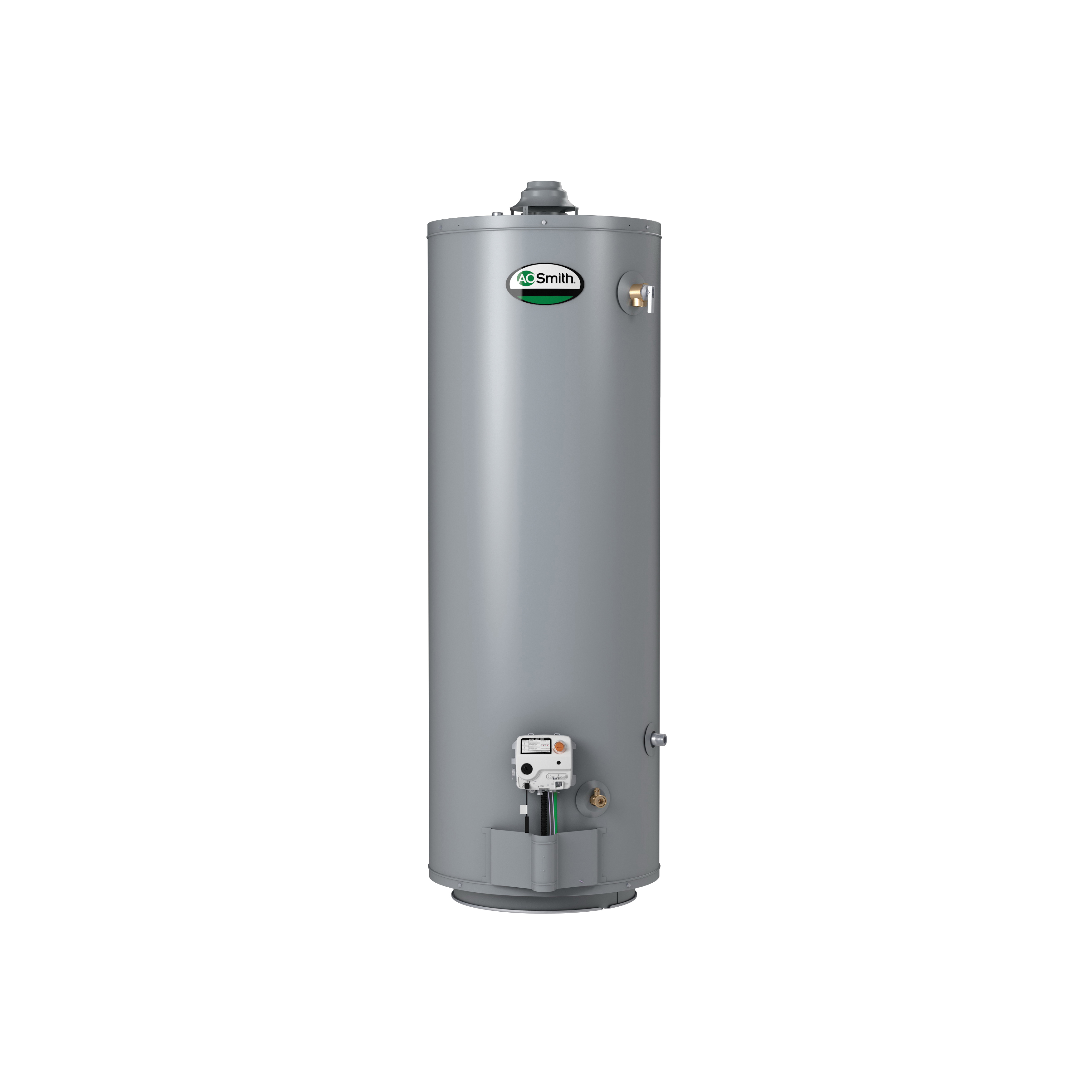 A.O. Smith® 100210505 FMHR-30 30 Gallon Gas Water Heater, Natural Gas Fuel,  Zinc Anode Rod, Atmospheric Vent, Tall | First Supply